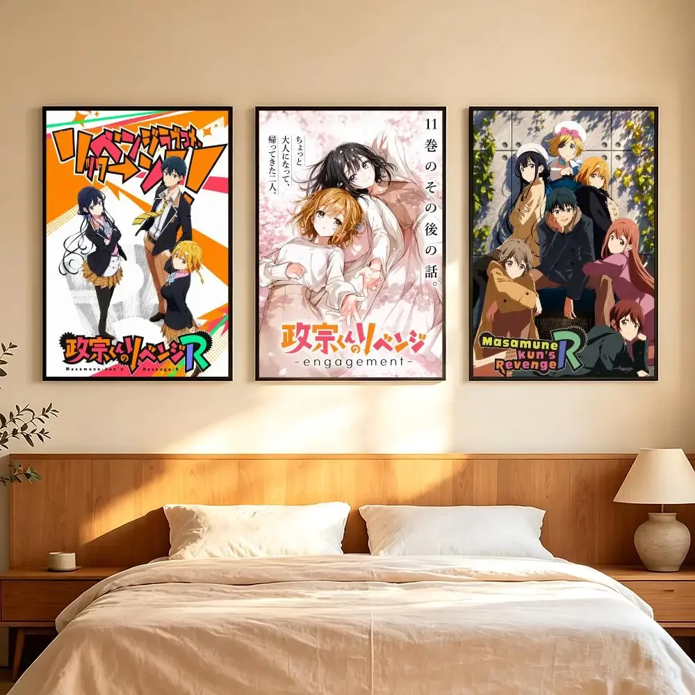 anime Masamune kun no Revenge R Poster Poster HD Printing Comfortable and Fresh Style Wall Art Home Decor Living Room Cafe Gift