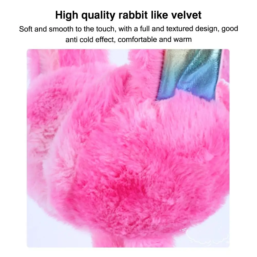 

С прыжками движущиеся уши Радужные наушники с подушкой безопасности Зимние теплые мягкие удобные грелки для ушей Рождественский праздничный подарок