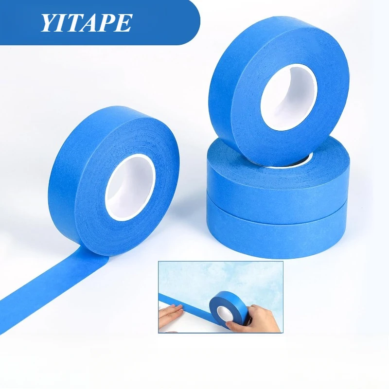 YITAPE Blue Painters Tape 24mm X 20M 14-Day UV Resistant No Residue Masking Tape for Wall Painting Edge Trimming 1/3/6/12 Rolls