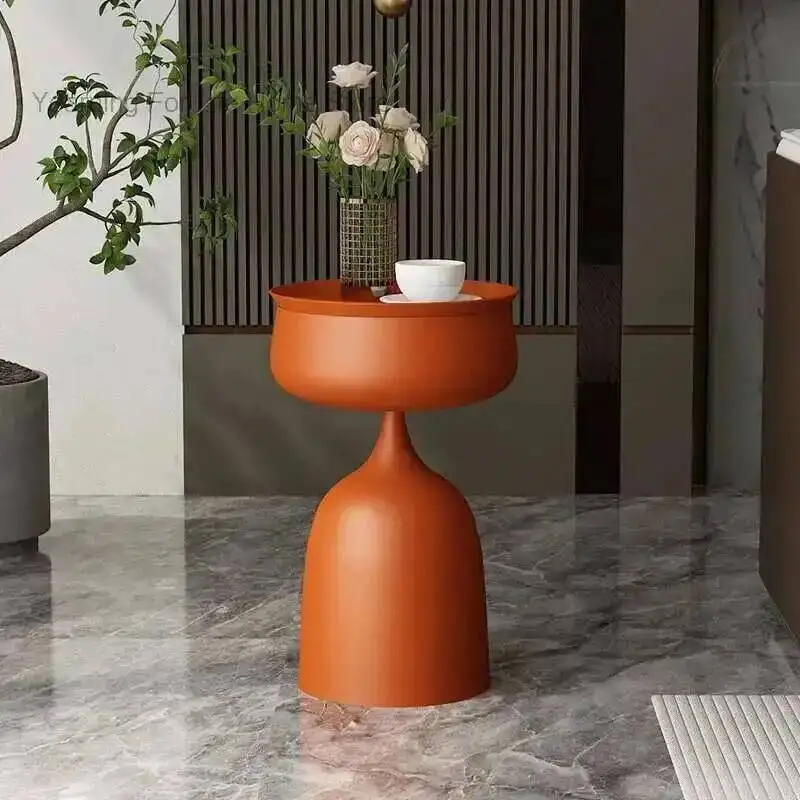 

Room Metal Side Wrought Sofa Iron Living Table Storage Coffee Table Balcony Round Side Table Bedroom Bedside Sides Tables