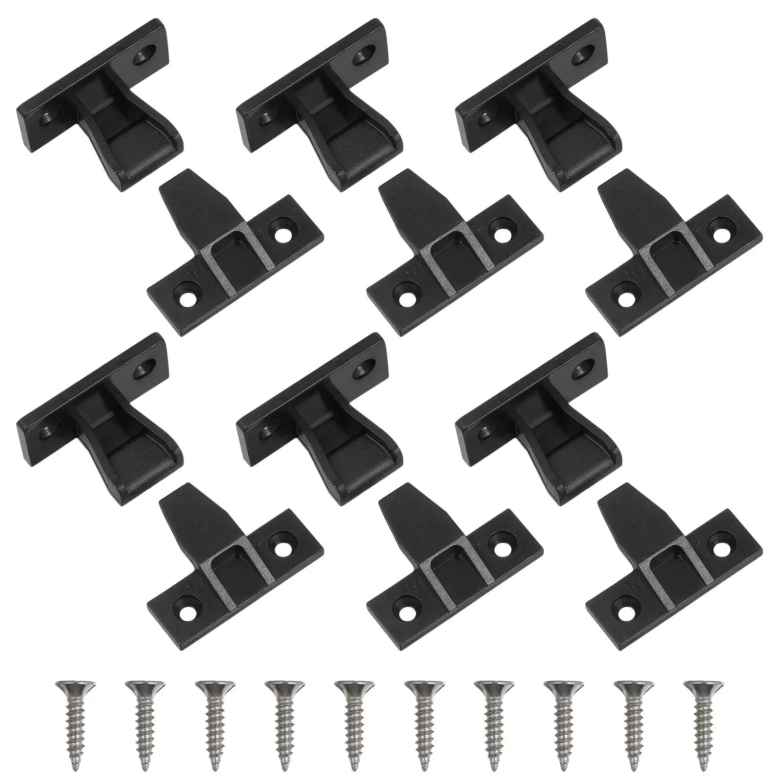

10pcs Quick Fitting Furniture Panel Connectors Push-on Clips for Cabinet Wardrobe Mounting Strong Adhesion Easy Installation