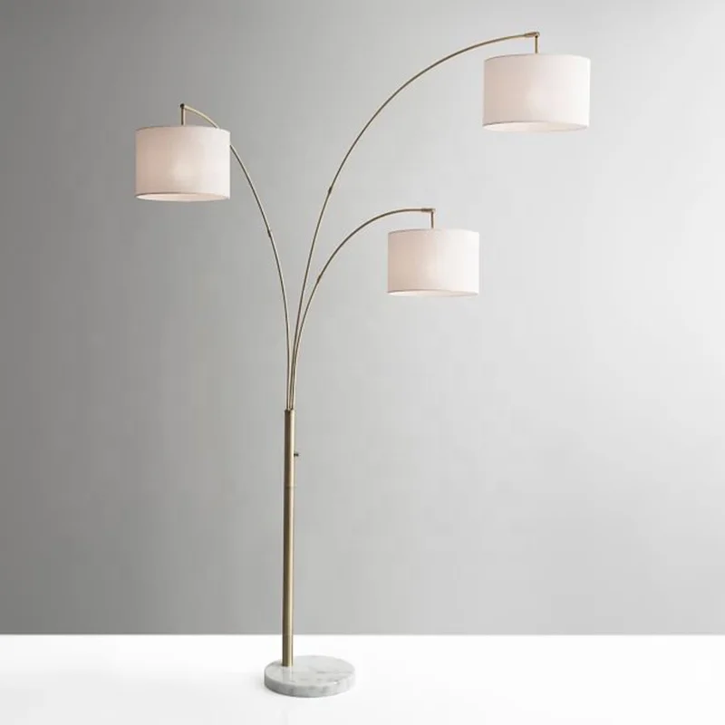 

3 Arms Art Marble Floor Lamp Creative Floor Lamp Hotel Floor Standing Lamp for Living Room