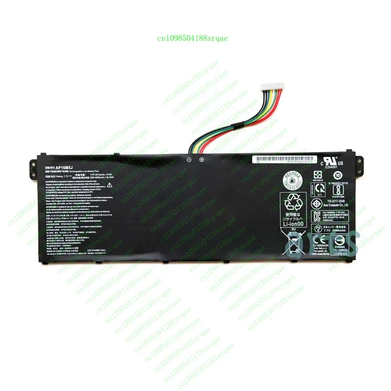 

Новый оригинальный аккумулятор AP16M5J для Acer Aspire 3 A314-31 A315-21 A315-51 ES1-523% 100 тест