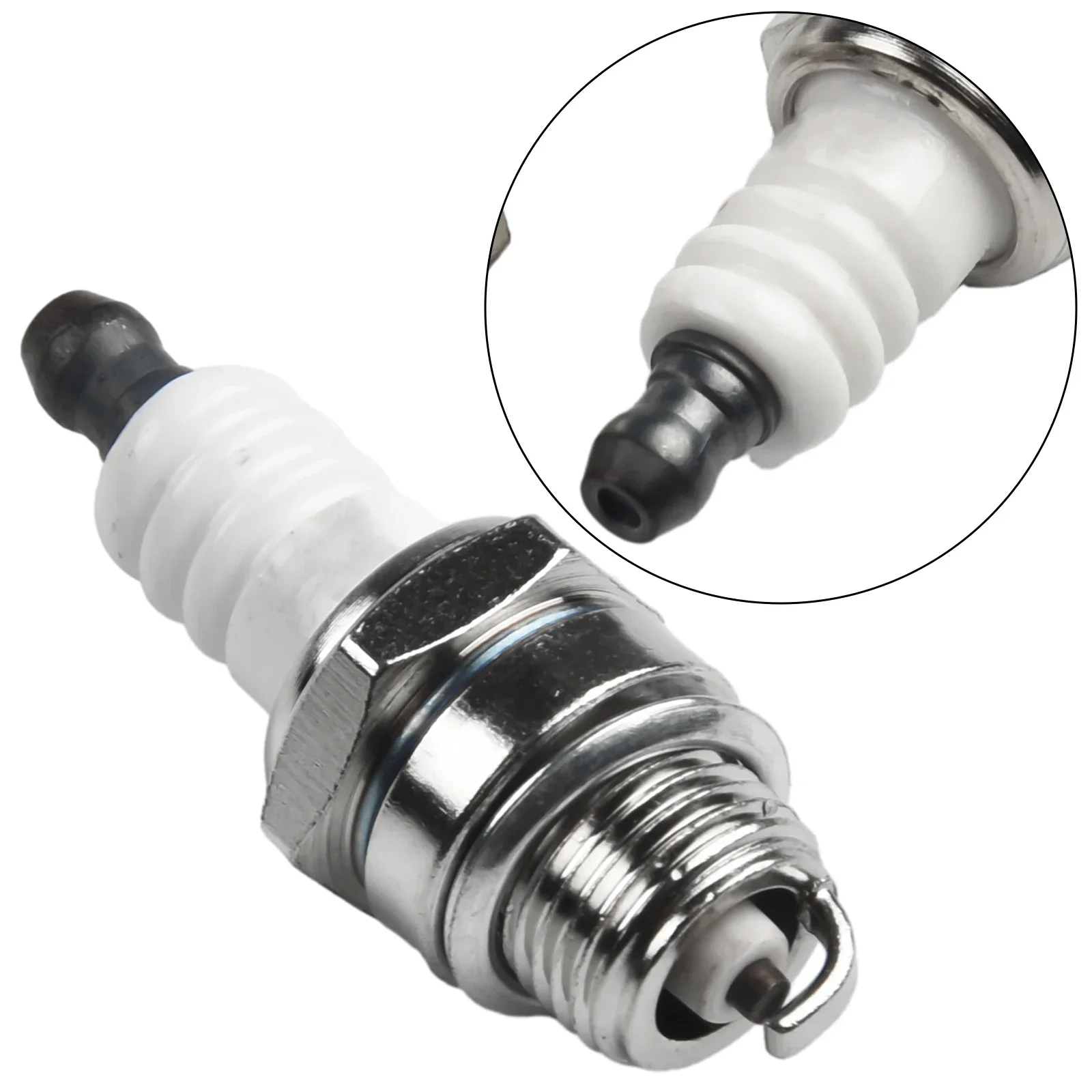 2pcs For RCJ7Y Spark Plug Chainsaw Brush Cutter Summer Garden Lawn Mower Power Tool Part Equipment Accessories