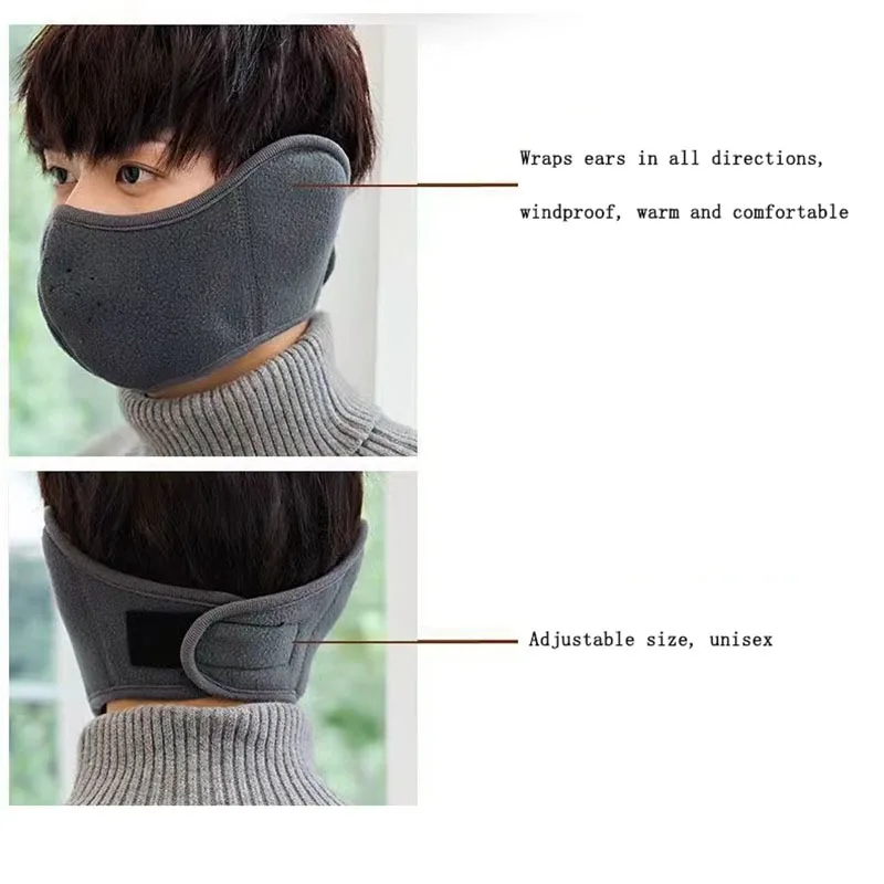 Cycling Face Cover Thermal Face Mask Ear Cover Breathable Winter Cold Weather Outdoor Skiing Riding Sports Accessories Men Women