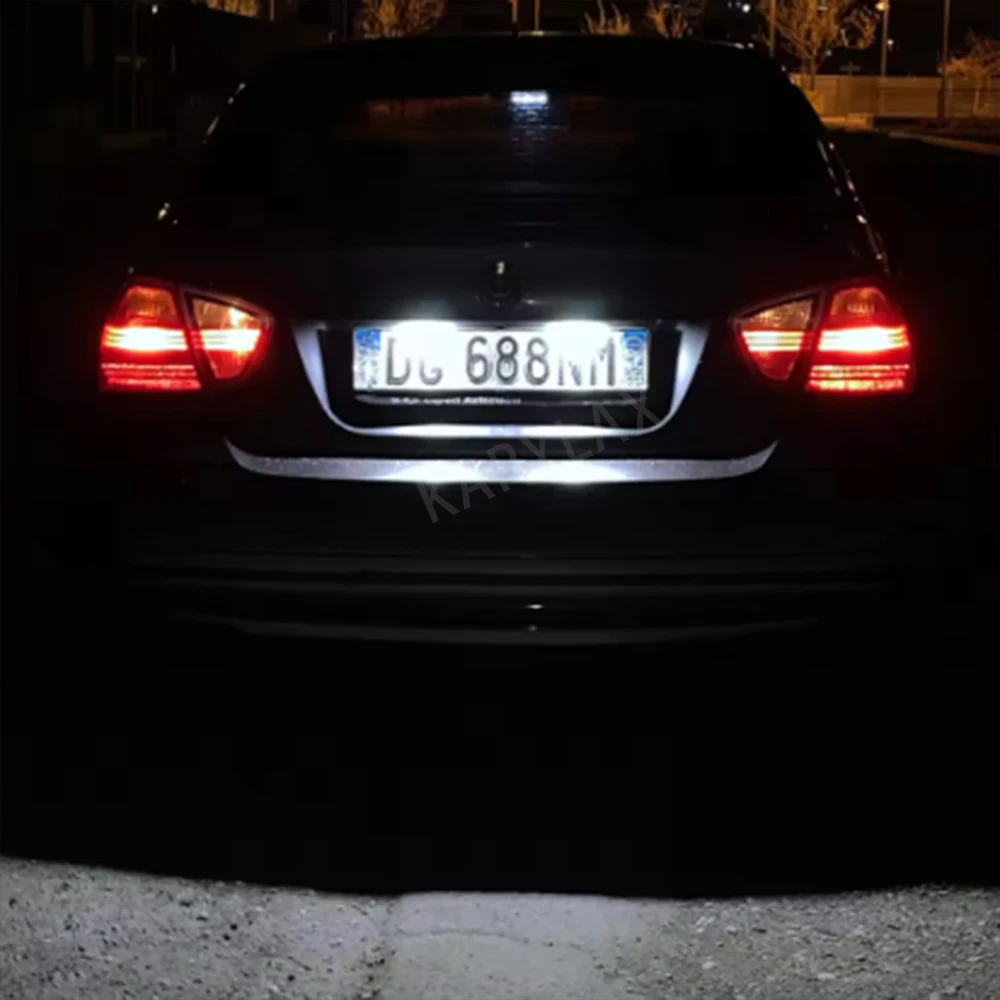 

2PCS Car Led License Plate Led Light Lamp 12v White 6000K For BMW E39 E60 E82 E90 E92 E93 M3 E39 E60 E70 X5 E60 E61 M5 E88