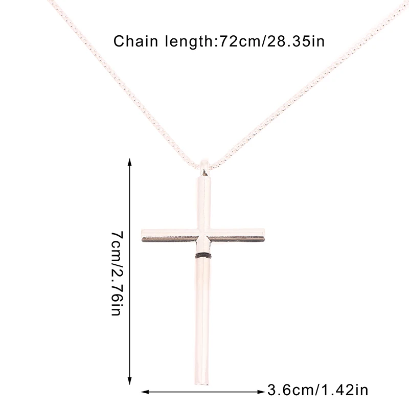 1 قطعة قلادة الصليب المعدنية الرجال قلادة مجوهرات الأزياء EDC الأدوات للذكور الإناث الهدايا أدوات متعددة