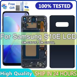 AAA+ With Frame For Samsung S10E G970 G970F/DS G970U SM-G9700 LCD Touch Screen Display Digitizer S10E Incell Repair Parts