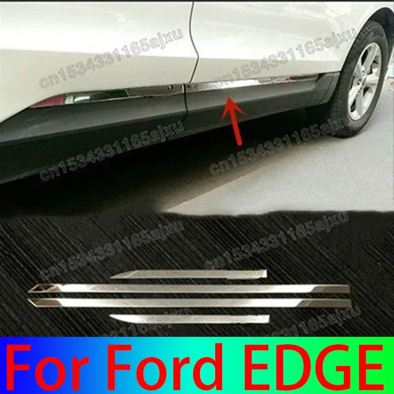 Stainless Steel Body Decorative Strip Anti-scratch Protection Car Accessories For Ford EDGE 2015-2018