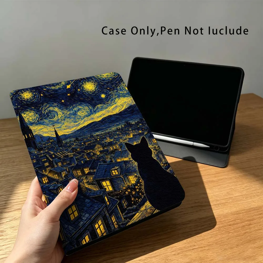

Cat Starry Night For Xiaomi Poco Redmi Pad 8 2 4 5 6 6S 7 7S SE Pro 14 11 11.2 12.1 12.5 Inch Tablet Case Fashion