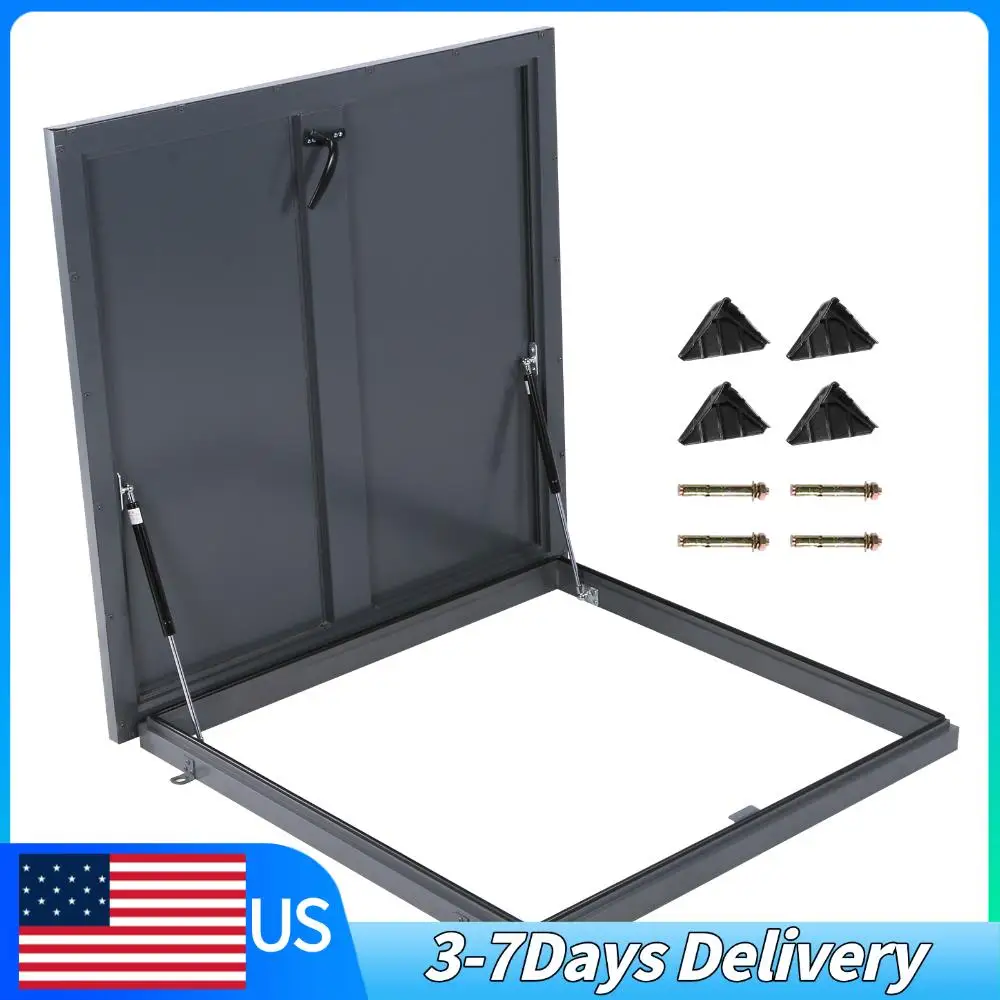 

Металлический ревизионный люк 35.83x35.83 дюйма, окно-люк для крыши с газовым амортизатором и ручкой, для склада, чердака, погреба, промышленности