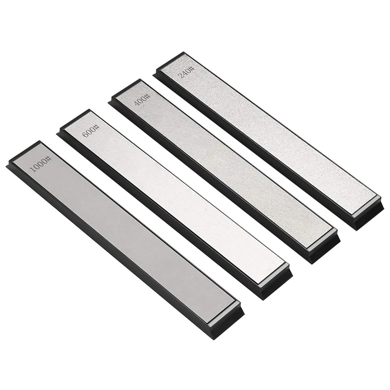 Diamond Sharpening Plate Set 4 PCS Grit 240/400/600/1000 Knife Sharpener Stone, Knife Sharpening Stone For Kitchen Knife