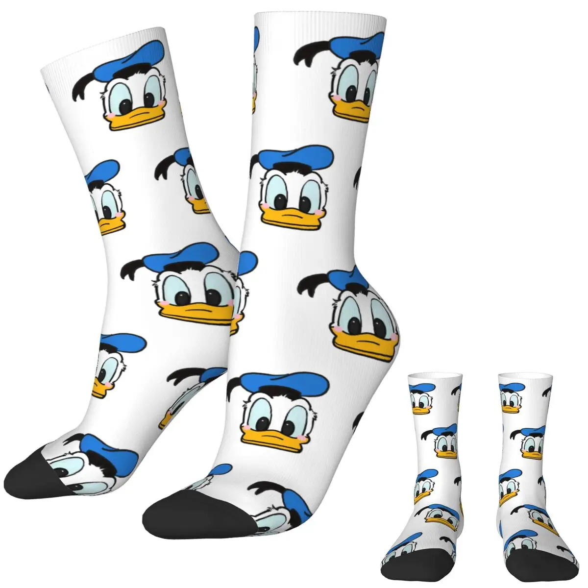 

Donald Duck Stockings Design Novelty Socks Autumn Non-Slip Socks Couple Skateboard Medium Soft Socks