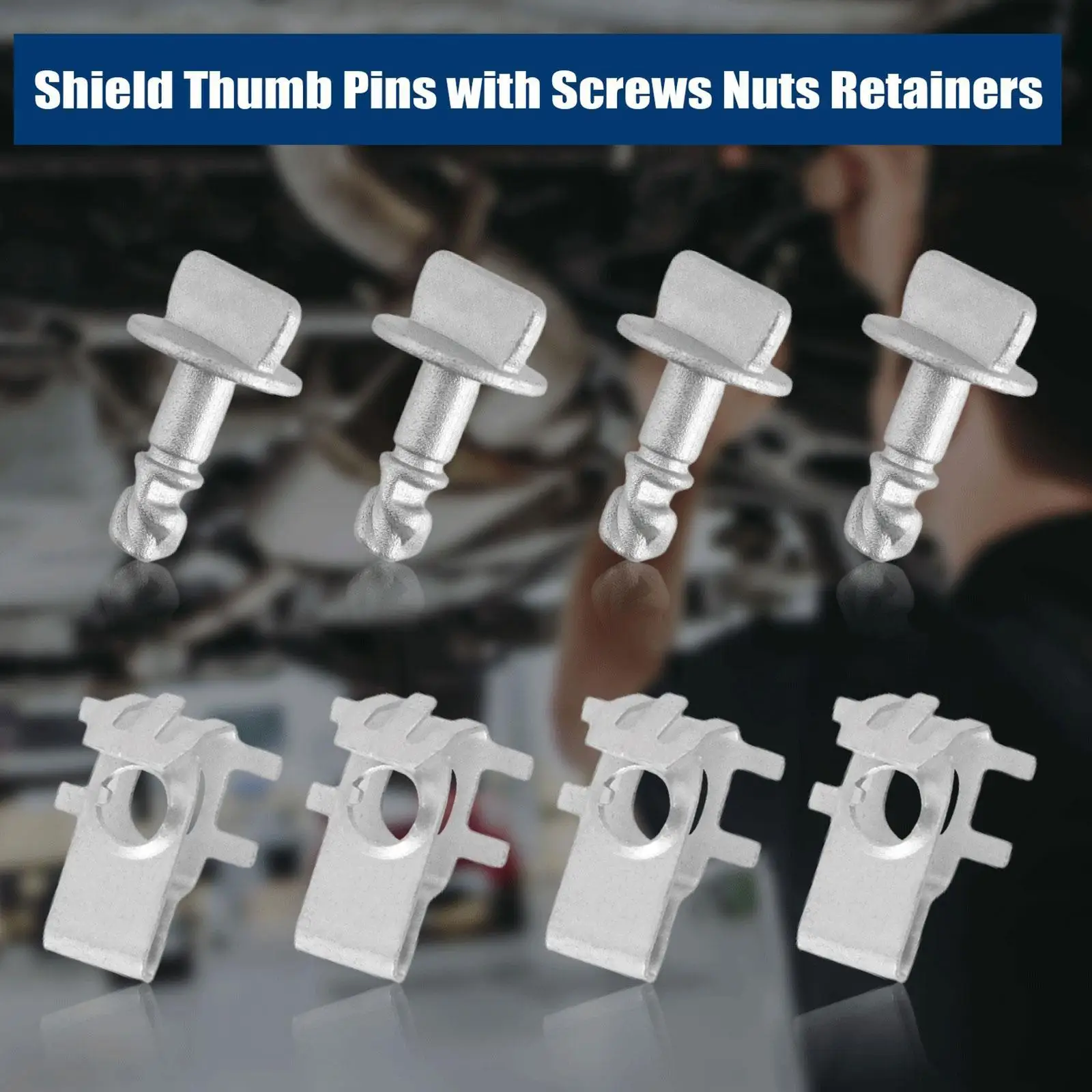 

Engine Cover Retainer Engine Shield Cover Thumb Pin BB5Z-00817-a Accessory for F150 Direct Replace High Performance