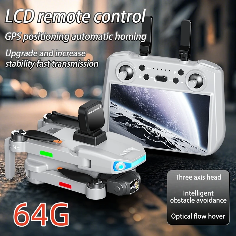 

AE3 PRO Max Professional Drone 8K Dual Camera 5G Wifi FPV 3-Axis Gimbal New LCD GPS Obstacle Avoidance Quadcopter RC Dron