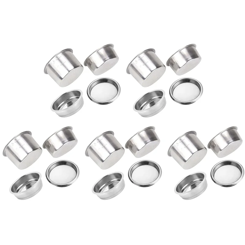 

ABWZ-20PCS 51Mm Coffee Filter Replacement Filter Basket For Coffee Bottomless Portafilter For Delonghi Espresso Machine Parts