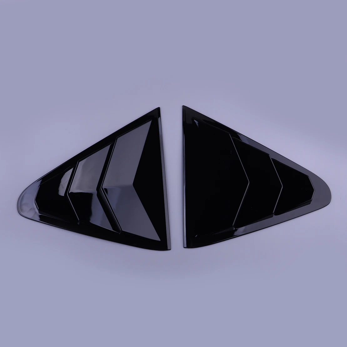 

1 пара накладок на жалюзи заднего бокового окна, подходит для Subaru Crosstrek 2024, глянцевый черный