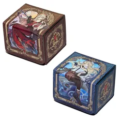 Yugioh Cartesia & Ecclesia Virtuous Deck Box Yu-Gi-Oh! OCG TCG PTCG Trading Card Storage Box  Pu Leather Collection Box 100+