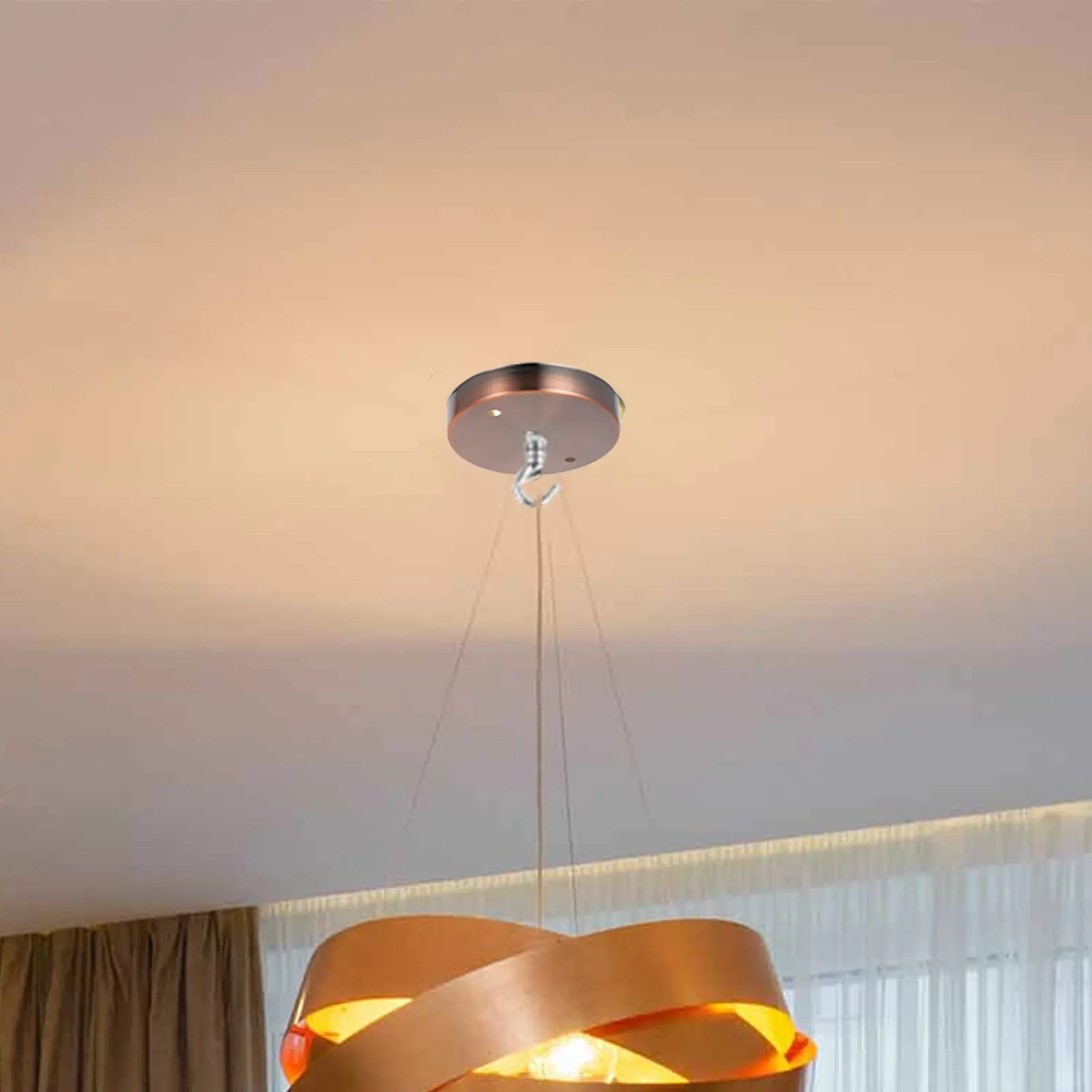 

DIY Chandelier Light Kit Ceiling Canopy Decorative Plate Fixture Accessories Easy Install Sturdy Support Aesthetic