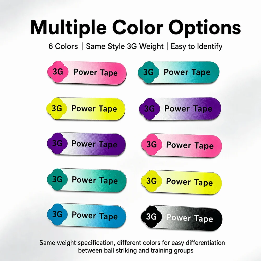 Gradient Color Pickleball Racket Weight Tape Multicolor 3G Weight Pickleball Accessories Weight Adhesive Backed Self-Stick