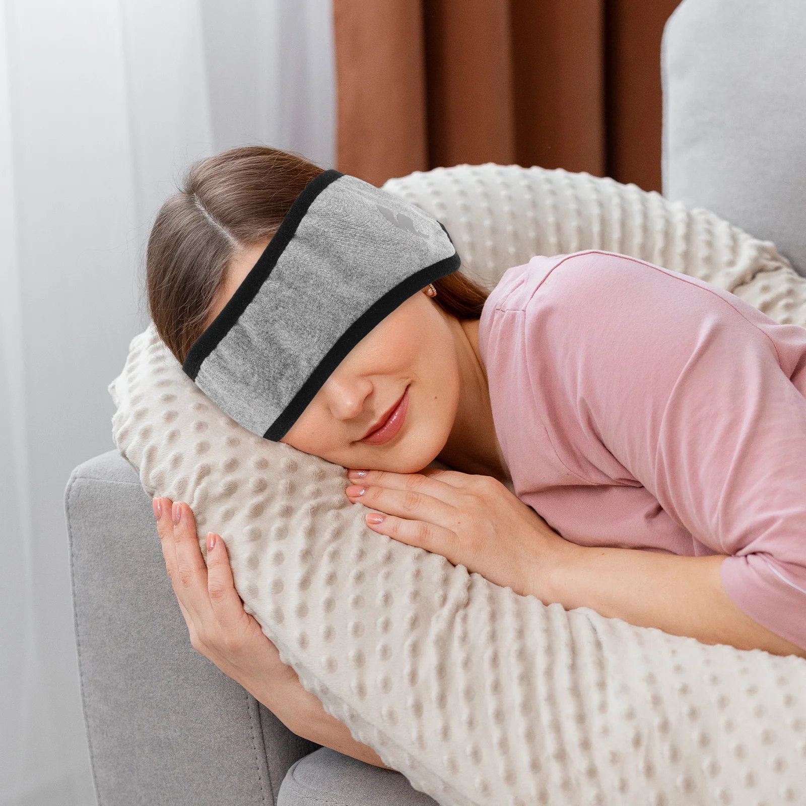 

Lightweight Soundproof Muffs Noise Reduction Sleep Ear Warmers Soft Eye Cover For Students New Moms Home Office Use Unisex