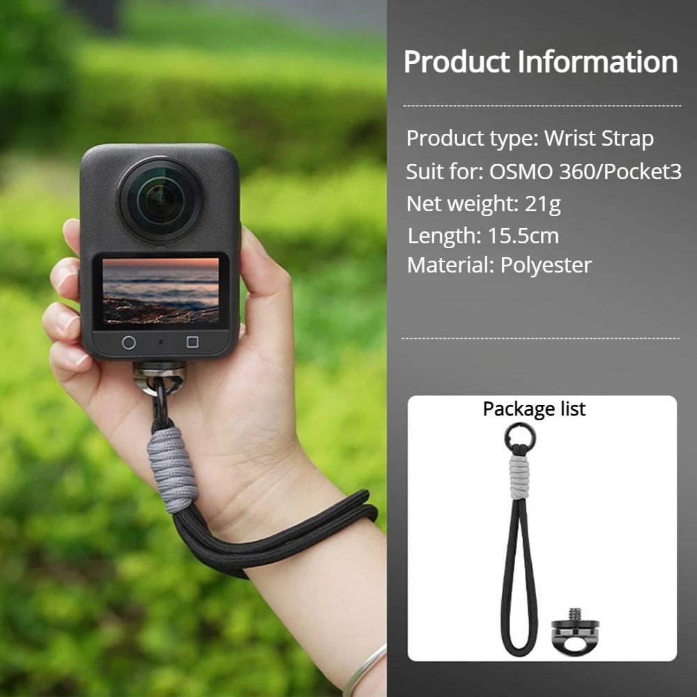 Camera Quick Release Wrist Shoulder Neck Strap Hand Rope for DJI OSMO 360 Pocket3/2 Sport Gopro Insta DSLR Cameras Accessories