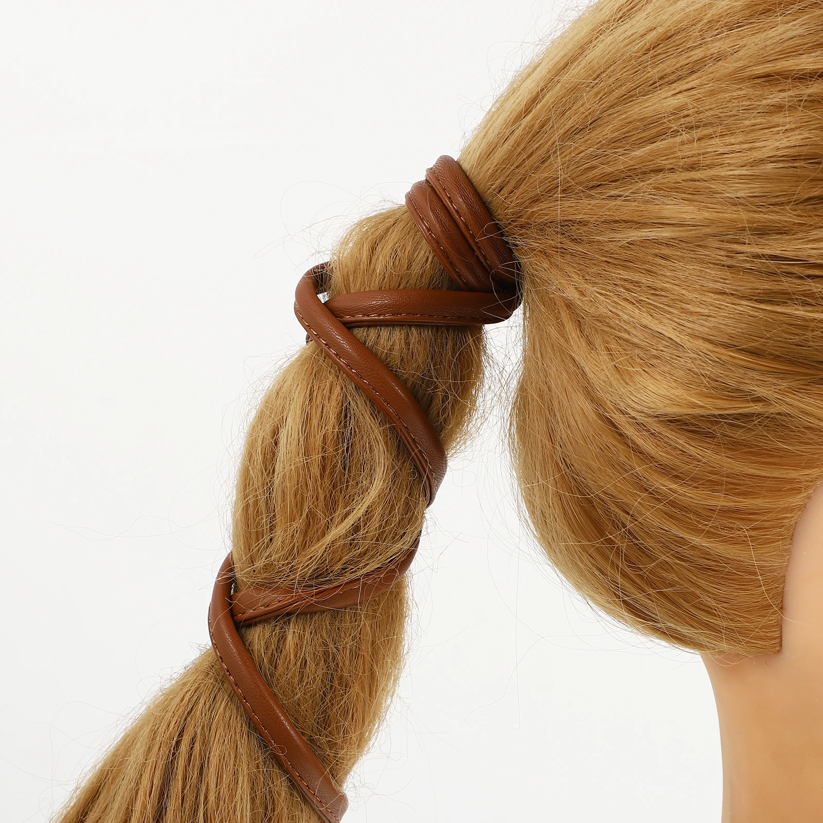 

1pc Pu Ties Wires Adorable Ponytail Holders Durable Women Girls Hair Accessories Daily Wear Hair Bands