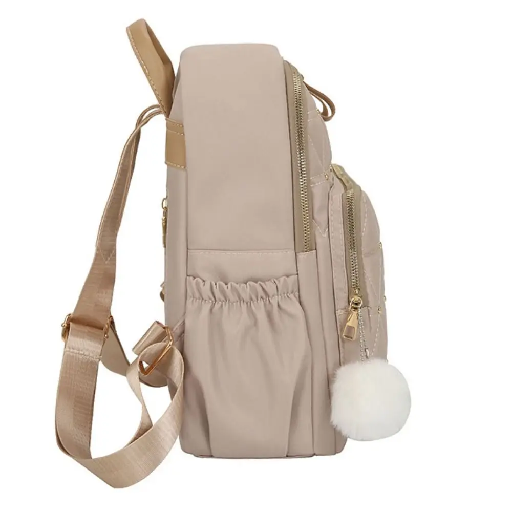 

Повседневная классическая сумка через плечо в клетку с заклепками, винтажный женский рюкзак с несколькими карманами, нейлоновая дорожная сумка для девочек