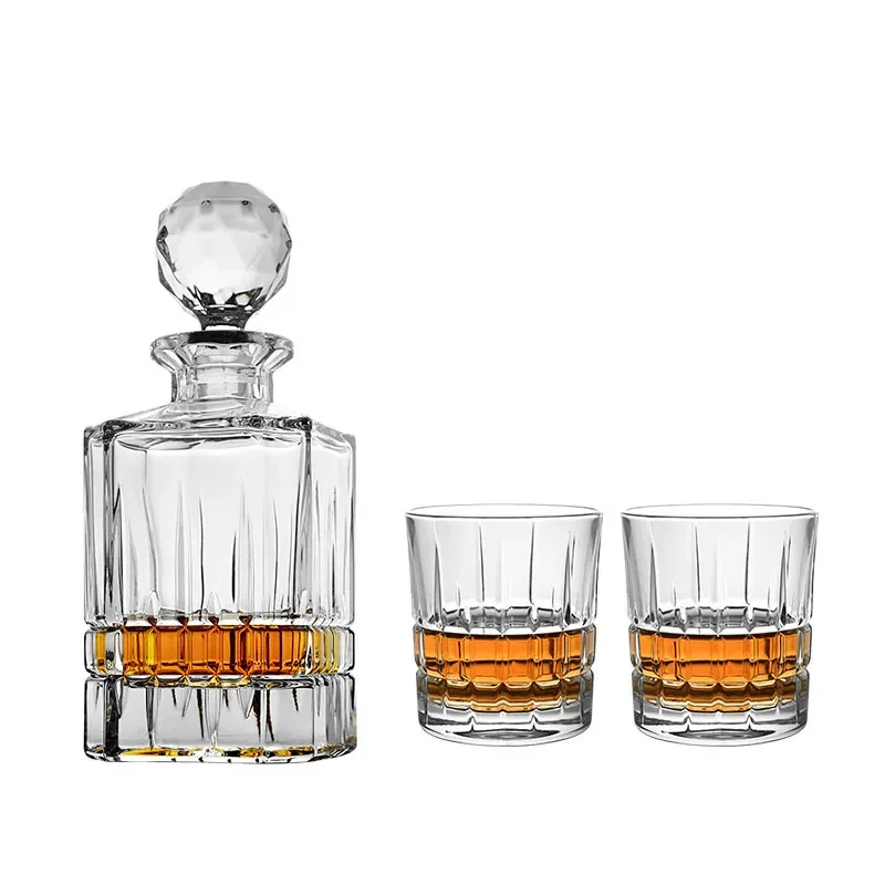 

Crystal glass wine set, Dover classic whiskey bottle, wine glass