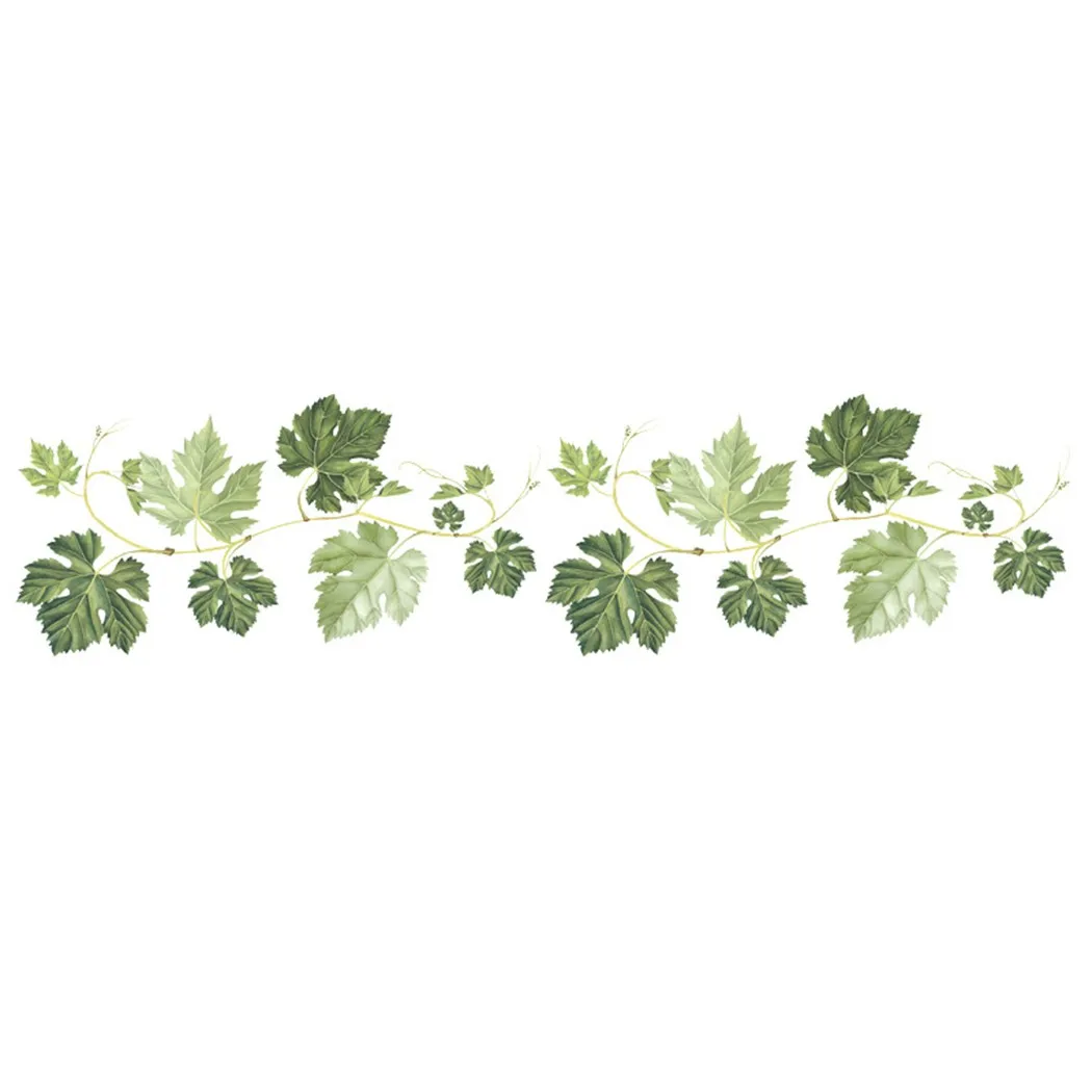 Accessory Wall Sticker Corner Decoration Elements Furniture Green Leaf Ornament PVC Room Vine Useful Brand New