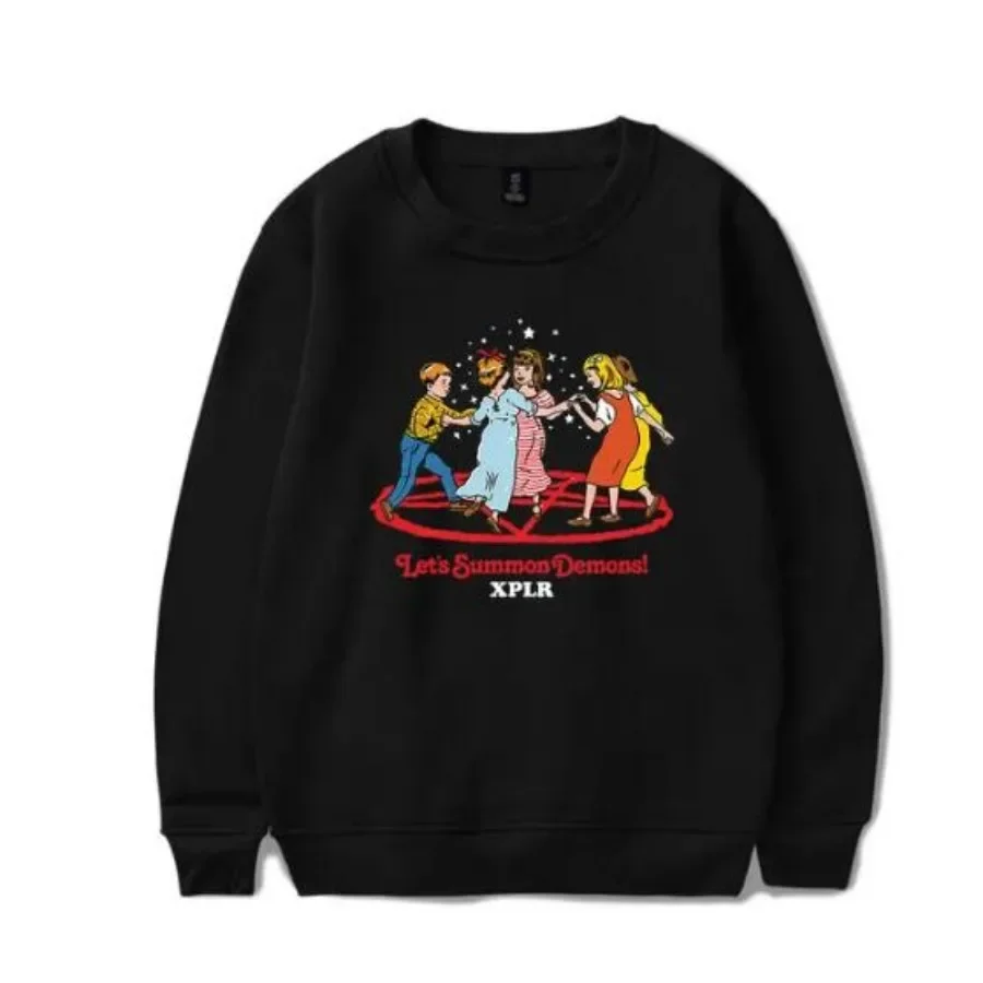 سترة كبيرة الحجم من XPLR Merch Sam and Colby للرجال والنساء ، سترة بأكمام طويلة ورقبة دائرية ، بدلة رياضية غير رسمية ، ملابس Y2K