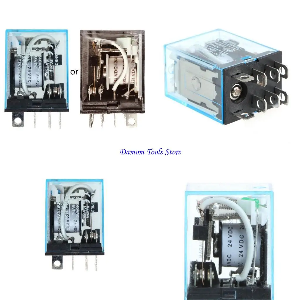 57BE MY4NJ LY2NJ MY2NJ Power Intermediate MY4N-J AC 220V for DC 24V 10A 8 Pin