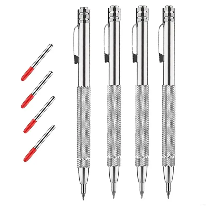 Carbides Tip Engraving Pen أداة مريحة اليد مناسبة للمعادن السيراميك والخشب البناء C7AC