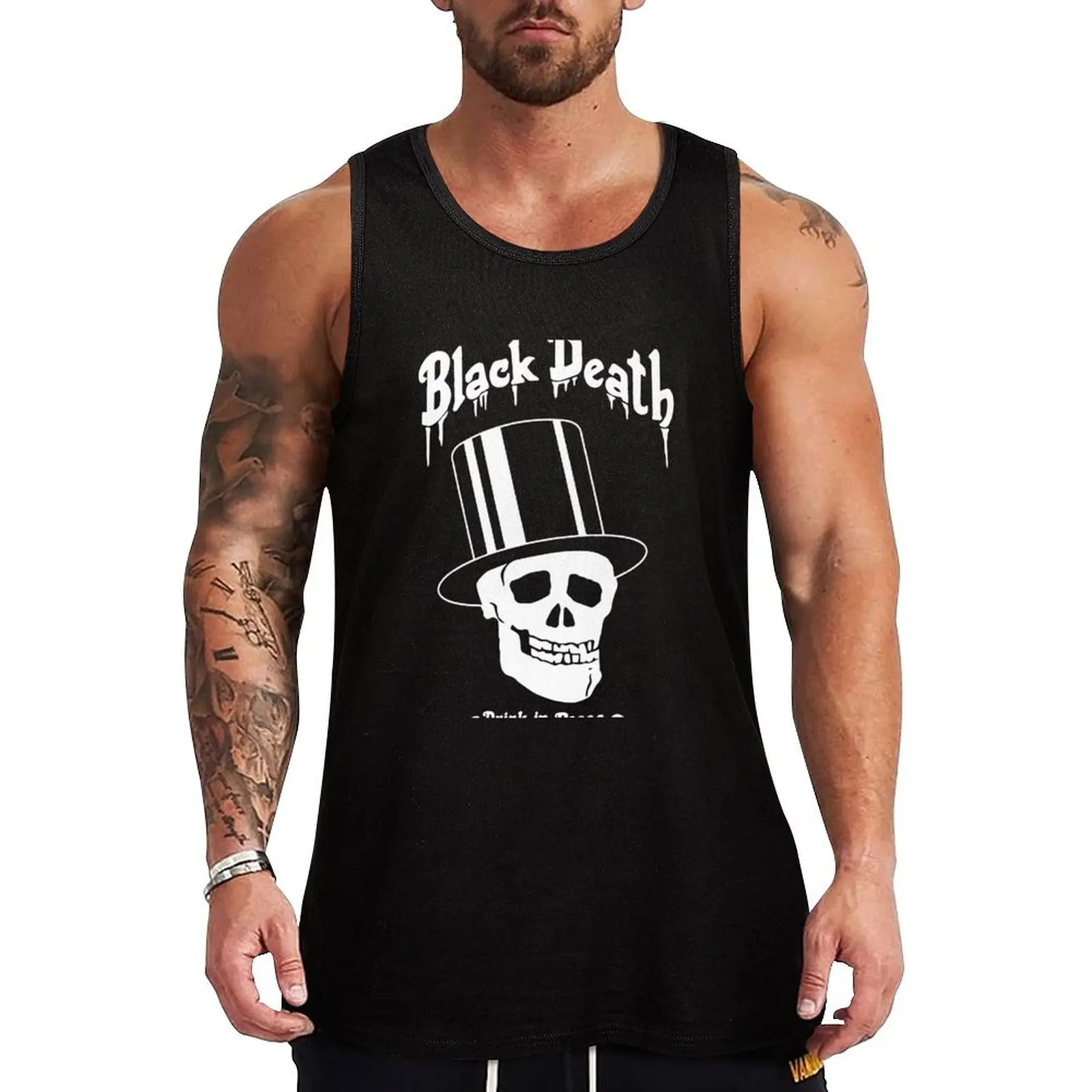 

Black Death Vodka Slash Guns N Roses Tank Top Man sleeveless shirt basketball clothing sleeveless vest men Men's t-shirt
