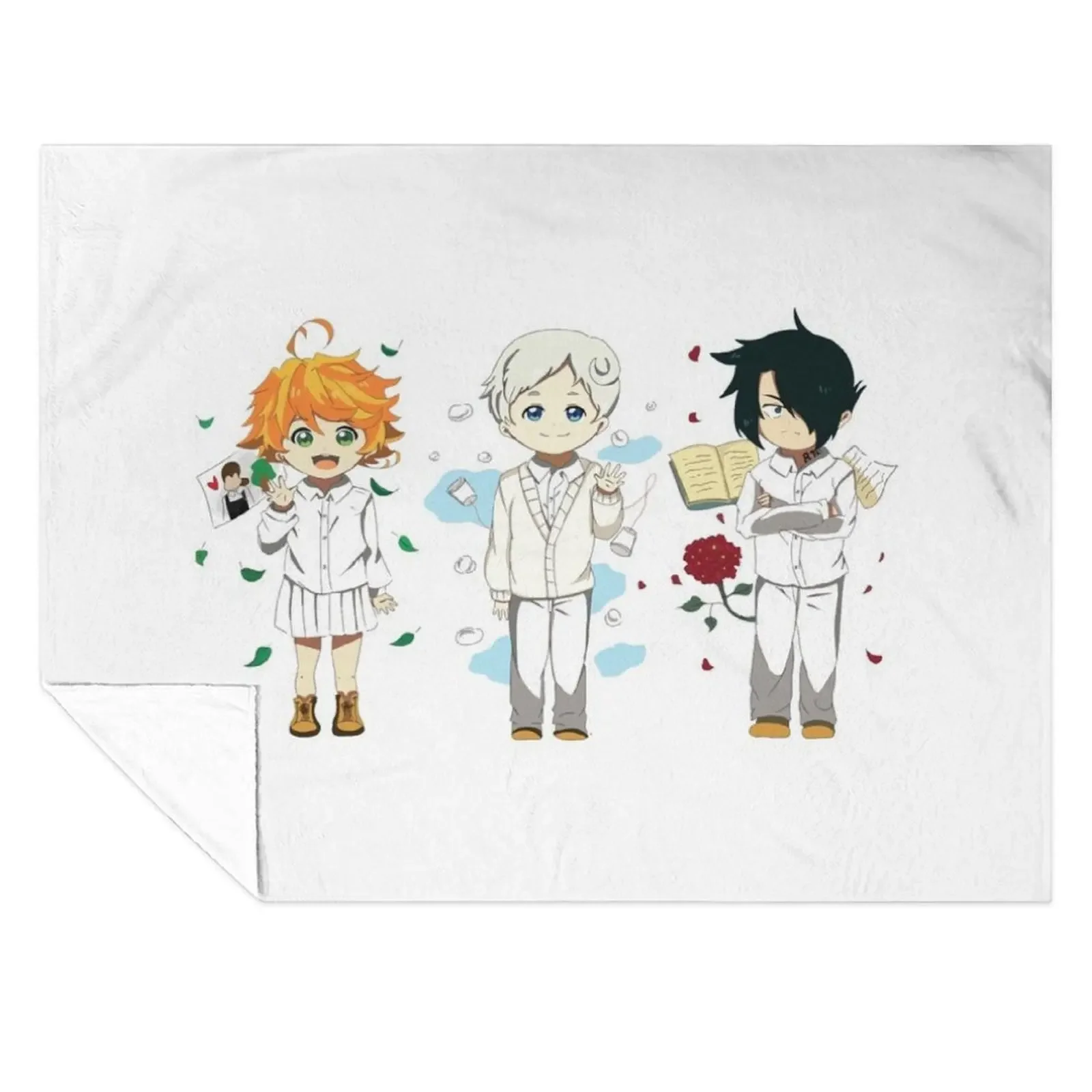 

the promised neverland Throw Blanket Thin Thins Single Sofas Blankets