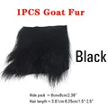1PCS Goat Fur Black