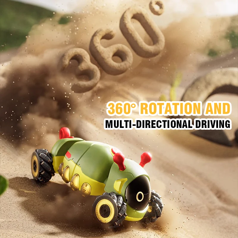 Voiture télécommandée RC dérive course camion RC insectes Robot insectes 4WD torsion cascadeur véhicules avec Spray jouets pour enfants garçons cadeau