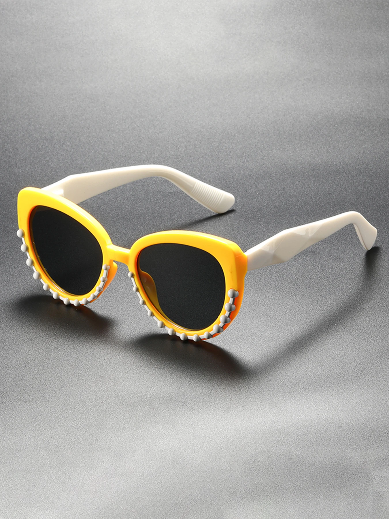 Gafas de sol con protección UV y montura redonda, elegantes y modernas, gafas de sol con protección solar y lentes grises con montura redonda a la moda