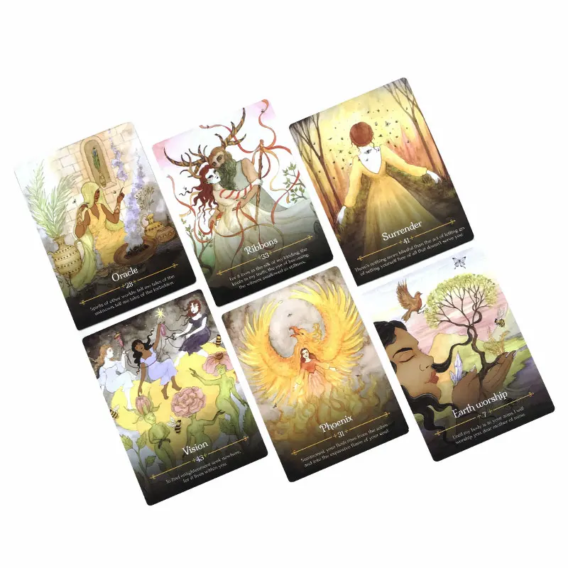 Seasons of the Witch Beltane Oracle Oracle Card Tarot Card Fate Divination Prophecy Card Family Party Game Tarot 44 Card Deck