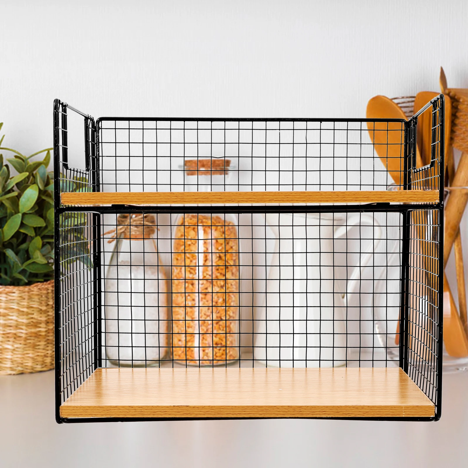 

Multi Layer Rack 2 Tier Desktop Organizer Shelf Cup Holder 2-Tier Desktop Shelf Kitchen Countertop Rack Home Furniture