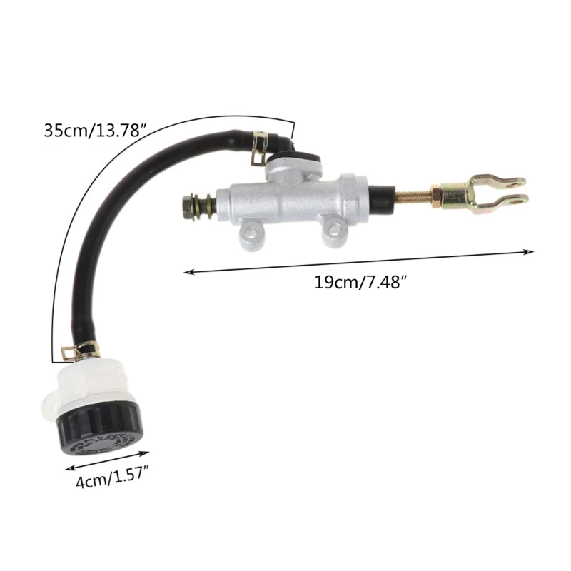 Bomba freno trasero 652F ATV, bomba freno hidráulico pie trasero para motocicleta, cilindro maestro freno trasero