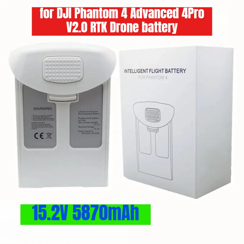 

15.2V 5870mAh for DJI Phantom 4 Advanced 4Pro V2.0 RTK High Capacity Intelligent Flight Battery