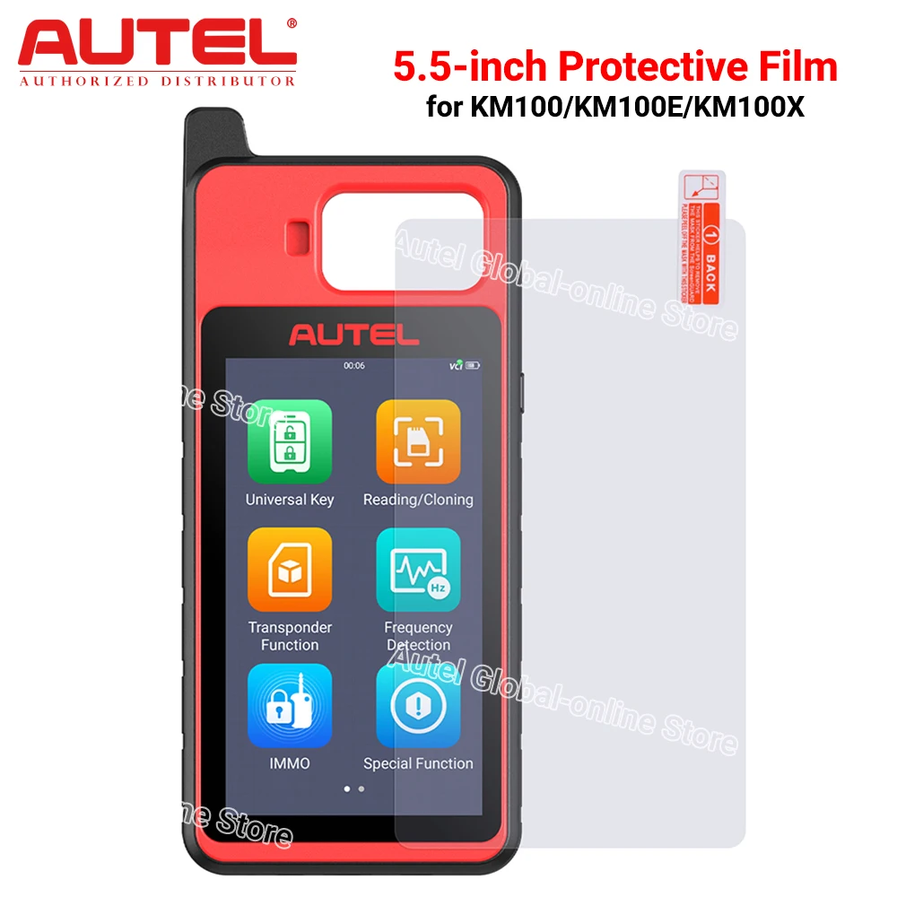 Autel 5.5-inch Screen Protection Film for KM100 KM100X  KM100E ITS600E Explosion-proof Film Eye Protection Film HD Plastic Film