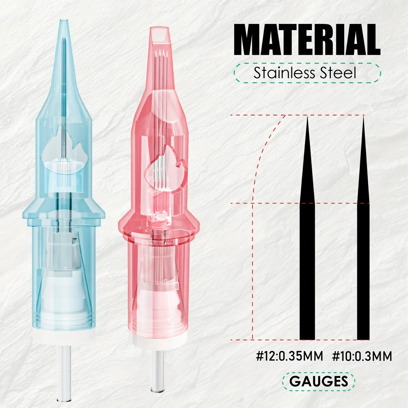 20/50Pcs Tattoo Cartridge Needles Neebol Mixed Size Round Liner Shader Magnum Curved/Round Mag #12#10 Standard 3RL 5RL 7RL 9RL 11RL 5RS 7RS 9RS 7RM 9RM 9M1 Multicolored Disposable Membrane, Body Art D image 3