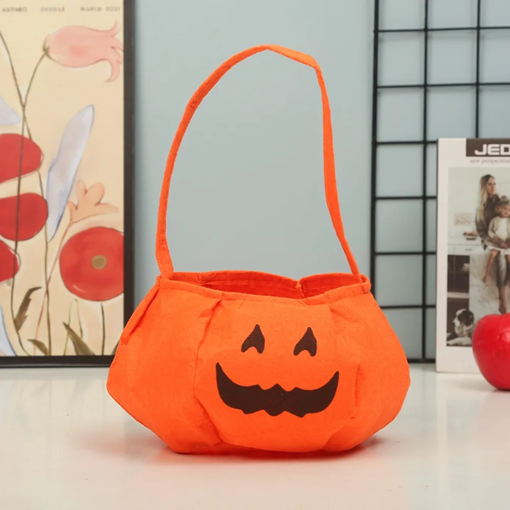 Bolsa de calabaza fantasma para regalos, bolsa de dulces de Halloween, bolso de mano, bolso de hombro, bolsa de dulces de calabaza, Feliz Día de Halloween