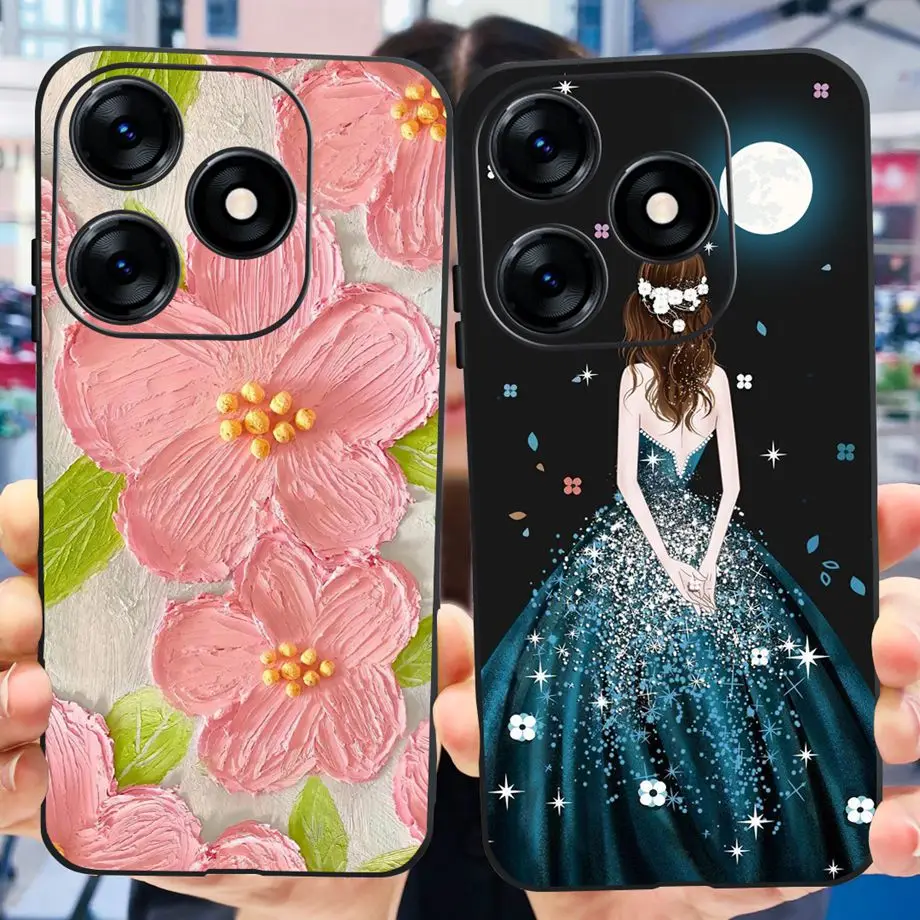 Funda de teléfono a la moda para mujer, carcasa suave de silicona líquida para Tecno Spark 10 4G Spark 10C 10 Pro, Sofu Touch, Spark10 Pro