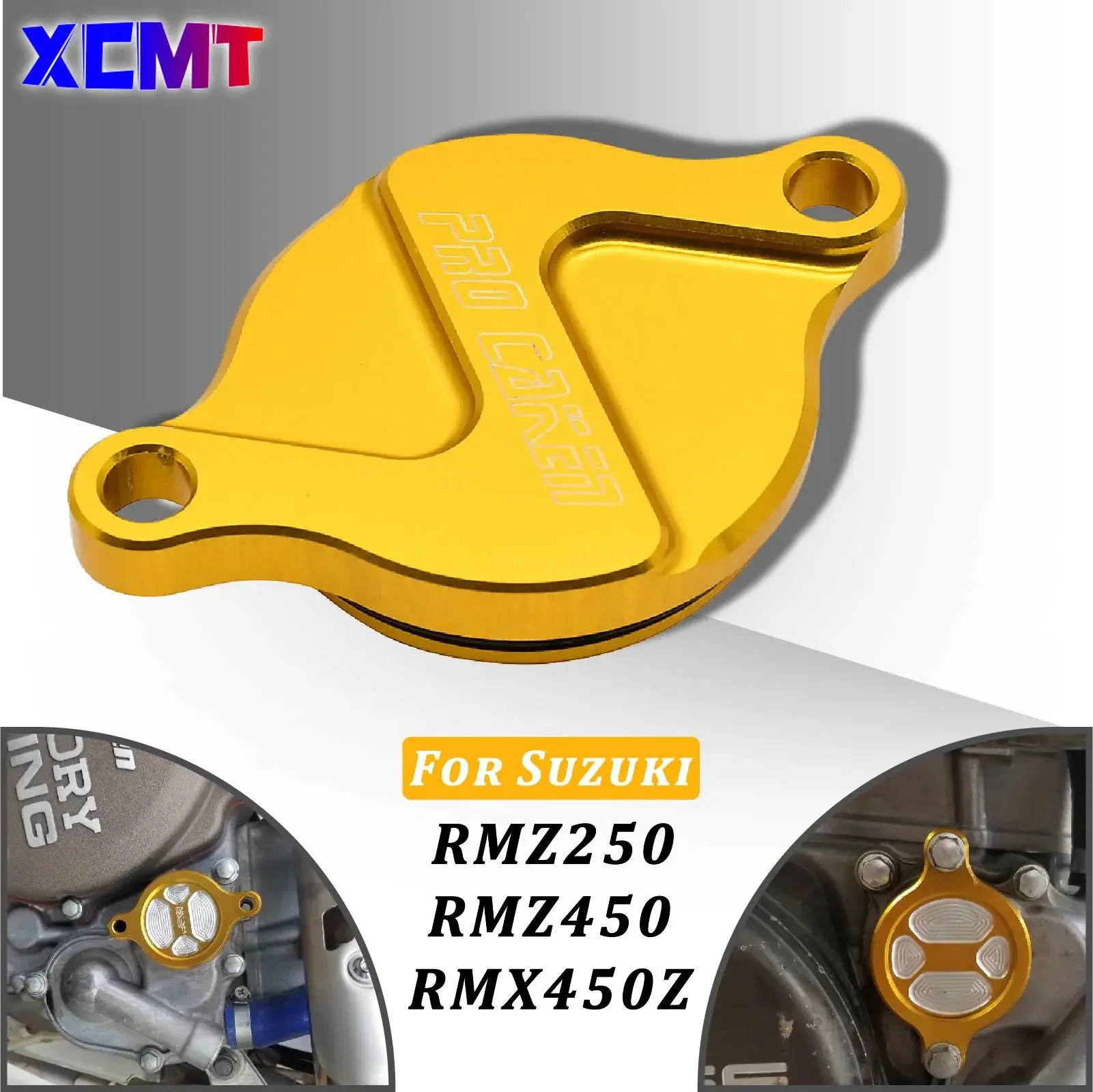 

Motorcycle CNC Engine Oil Filter Cover Cap For Suzuki RMZ250 RMZ450 RM Z250 Z450 RMX450Z RMX 450Z 2005-2014 2015 2016 2017 2018