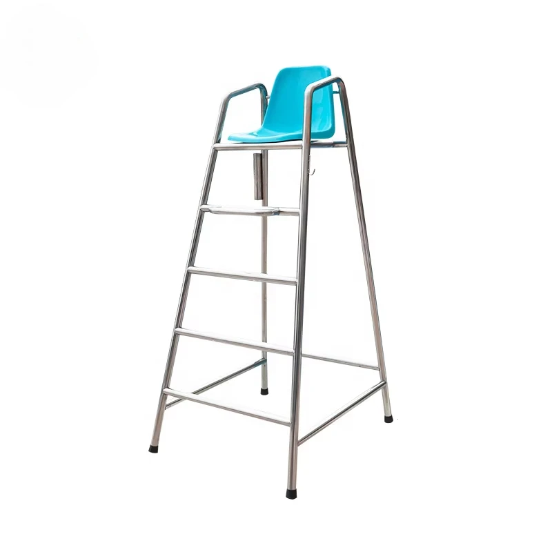 Venta al por mayor, silla salvavidas desmontable de acero inoxidable 304, reloj, protector salvavidas de árbitro para escalera de piscina de corona de agua