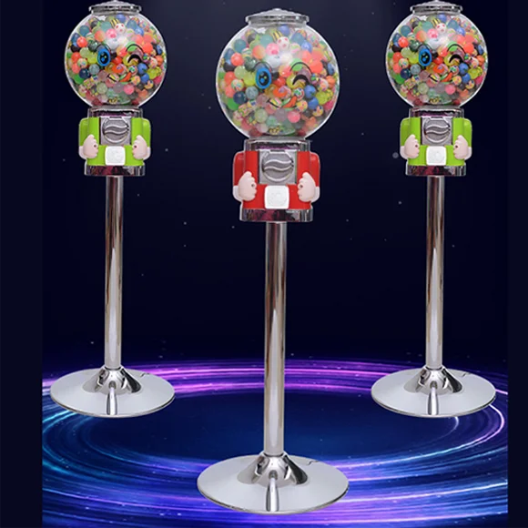 

Bulk Candy Dispenser and Toy Vending Machine Supplies Includes Bubble Gum and Gumball Machine Components