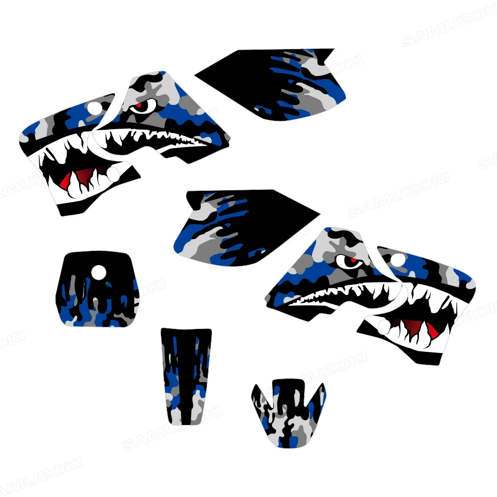 Fit for Yamaha TTR 90 TTR90 2000 -2007 2001 2002 2003 04 05 06 Motocross Deco Decals Background Graphics Kit Stickers